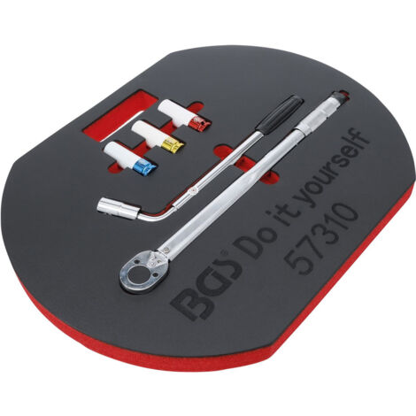 Kit cles dynamometrique pneus pour changement de roues - 5 pieces