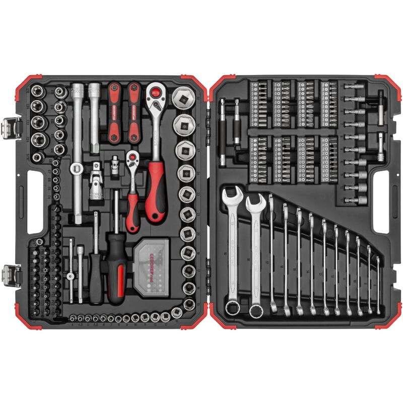 Red 3300185 - Jeu de douilles 1/4 + 1/2 232 pièces , R46003232 - Gedore