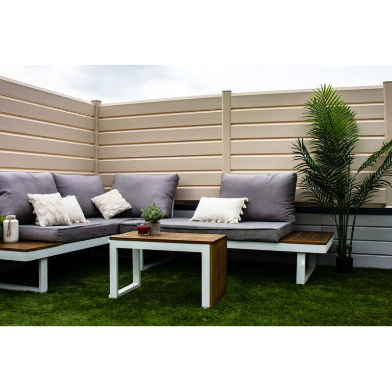 KIT CLOTURE CLOSEA PVC BEIGE LG: 2M x HT: 0M20
