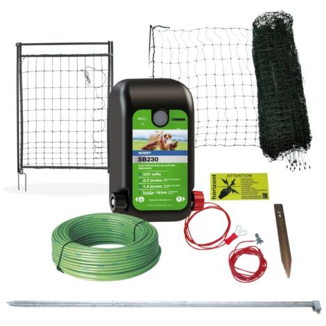 Kit clôture mobile volailles filet 50m poste mixte