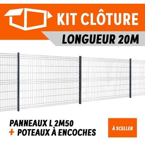 Grillage 10m galvanisé maille carrée 25x25mm hauteur 100 - Ciel & terre