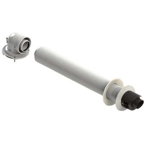 Kit coassiale - pps / metallo verniciato con ispezione kit coassiale condensazione 60/100 con ispezione junkers bosch