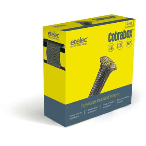 Kit Cobrabox Scatola da 5 Metri di Guaina Trecciata, Protezione DM 30 mm