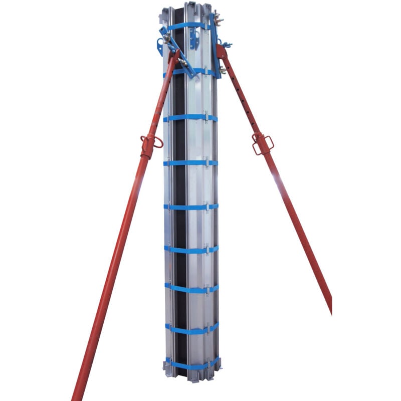 Kit coffrage poteau réutilisable alu polycoffra hauteur 3 mètres