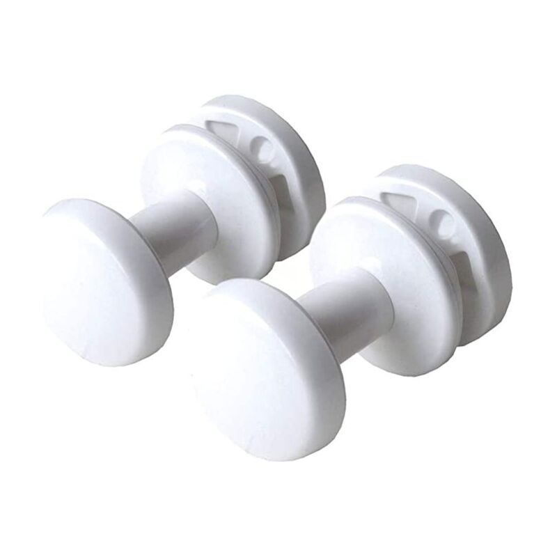 

Kit colgadores toallero Blanco