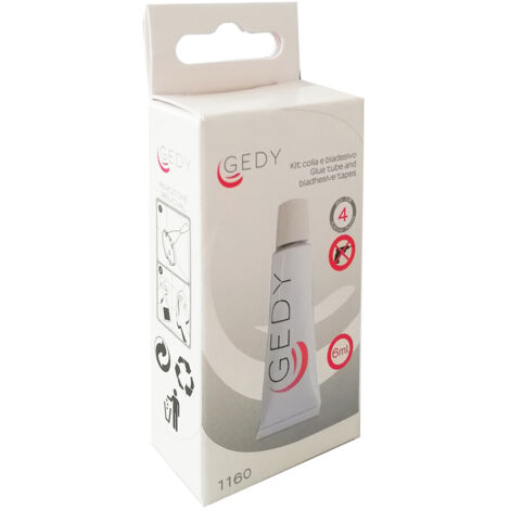 Kit colla 20 ml + biadesivo per 8 placche gedy 000011600000000