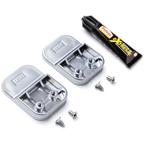 Kit Colla per Fissaggio Set 2 Pezzi per Serie Flat Cromo Tatay