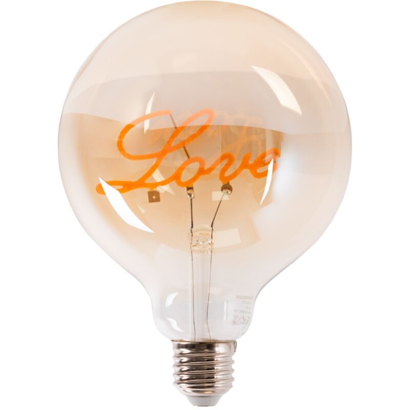Ampoule décorative à filament 'love' - E27 G125 - 4W - 2200K Ampoule décorative à filament 'love' - E27 G125 - 4W - 2200K