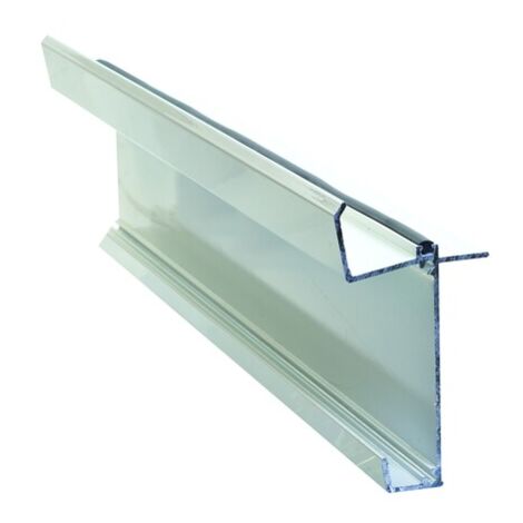 Kit colmo inferiore per copertura in policarbonato L 4 m Bianco RAL 9010, L: 4 m