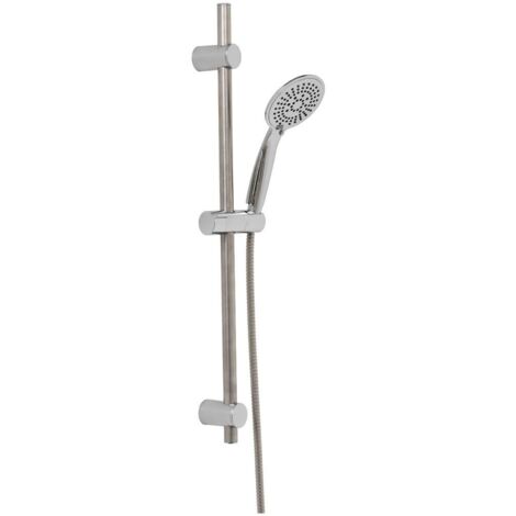 Kit colonne 70cm /douchette 5 fonctions + anticalcaire / flexible acier inoxydable 150cm - chrome - Tendance