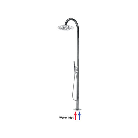 Kit colonne de piscine à 2 mitigeurs progressifs Tetis - Bossini L00387030