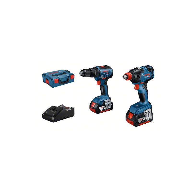 

Bosch - Kit combinado Kit combinado: GDX 18V-200 + GSB 18V-55 + 2 GBA 18V 4.0Ah + GAL 18V-40 en L-BOXX Professional