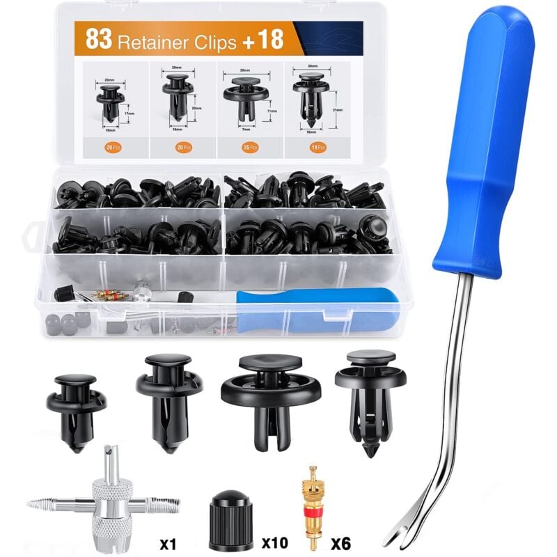 Kit combiné de clip d'insertion métallique de fixation de plaque anti - éclaboussures de pare - chocs pour Acura Honda 91503 - sz3 - 003 91503 - sz5