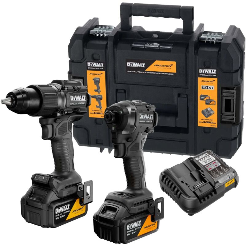 Kit combiné Dewalt Batterie McLaren DCK2222MP2T QW 18V 5Ah