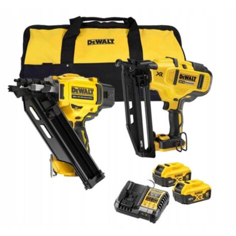 Kit Combo DEWALT 18V DCK246P2 (DCN930 + DCN660), 2x5.0Ah, TSTAK, Pistola Clavadora y Pistola de Clavos para Proyectos Profesionales, Alta Potencia y Durabilidad
