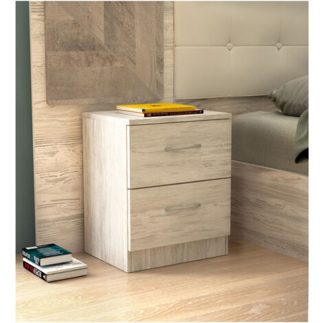KIT COMODINO 2C. 45X34XH47 CM BIANCO GES.- 1,0 pz