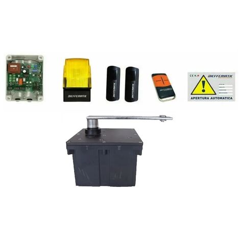 Kit Compas Interrato 180° 230 Reversibile Dieffematic Anta Battente Fino A 2,5 Mt