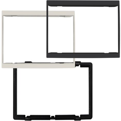 Kit compatibile con Vimar Linea 3 moduli Bianco e Nero Perry 1PAK003LAB