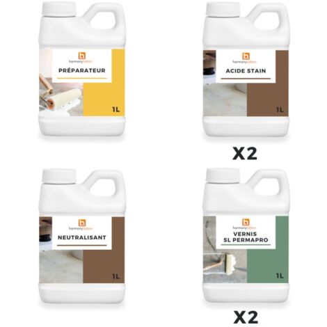 Kit complet Acide Stain - 10 m² AS 05 Jade - Harmony Béton