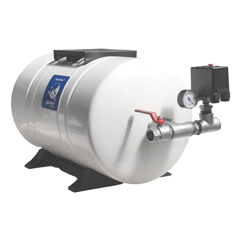 Pompe&moteur - Kit Complet Ballon Surpresseur à Diaphragme Pwb 80l Horizontal