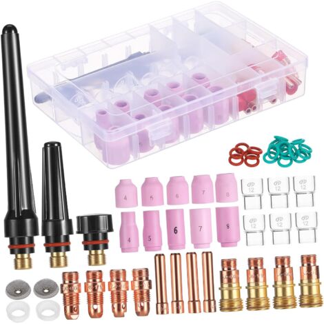 Kit complet daccessoires de soudage kit de lentilles gaz torche de soudage