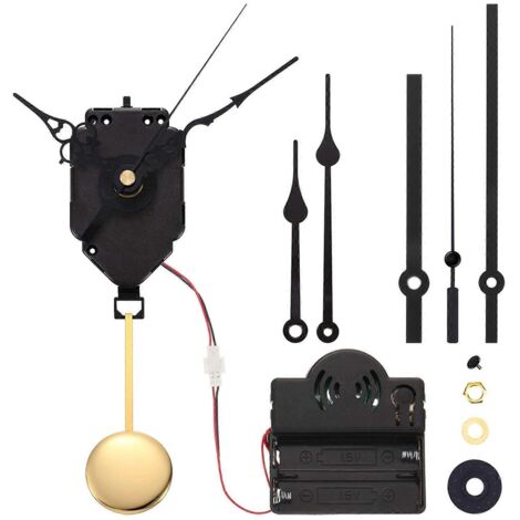 Kit complet de boîte à musique avec mécanisme à pendule à quartz et aiguilles
