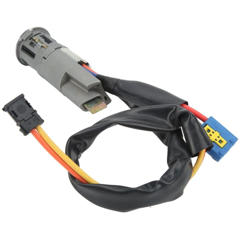 Sjlerst - Kit complet de cylindre de serrure de véhicule avec interrupteur d'allumage, serrure de porte 4162EW de remplacement pour Peugeot 206 206CC