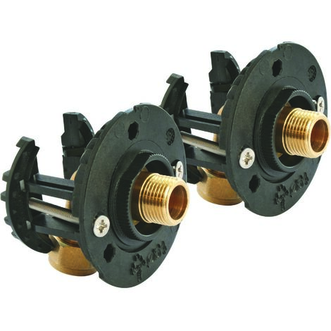 Ayor – Kit complet de fixation robinetterie sous-lavabo – Raccord PER Ø16 – Compression mâle 12/17 – Installation rapide sans perçage