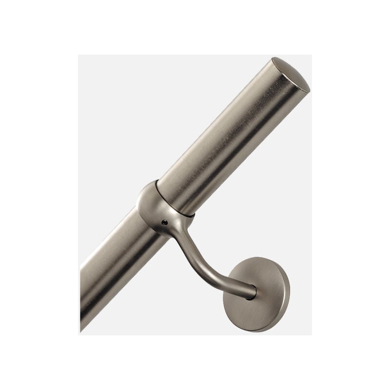 Burger - Kit main courante murale en acier+ supports de fixation