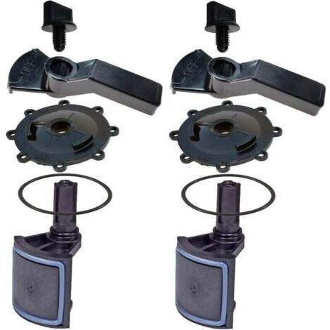 Kit complet de rénovation de vanne de piscine ATIE 2/3 voies, compatible avec les vannes Jandy 2/3 voies 4715, 4716 et 4717 (2 paquet)