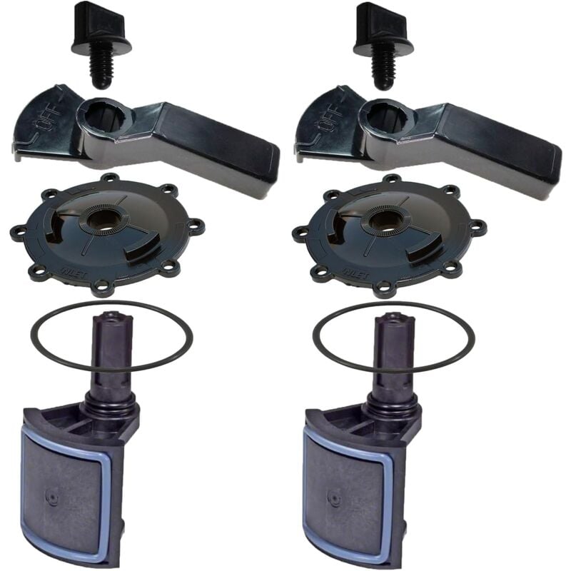 Coocheer - Kit complet de rénovation de vanne de piscine atie 2/3 voies, compatible avec les vannes Jandy 2/3 voies 4715, 4716 et 4717 (2 paquet)