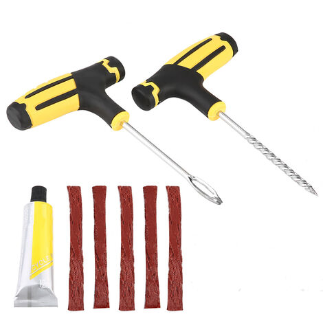 Kit complet d'outils de réparation de pneu sans chambre à air pour voitures et camions