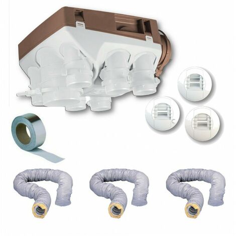 Kit complet gaines et vmc ozeo2 hygro ecowatt khb 604611 t5/t7