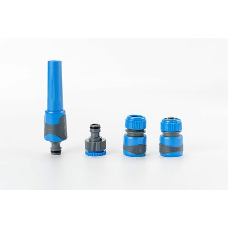 Kit complet lance d'arrosage et nettoyage + raccords d'arrosage soft touch - SUAN