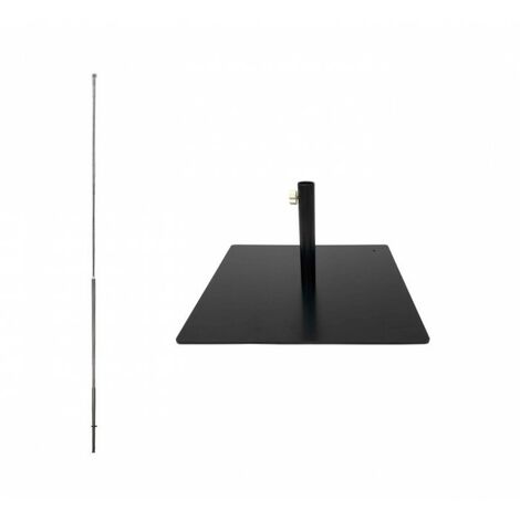Kit complet mât de 3m50 et socle métallique pour drapeau INTERFLAG®
