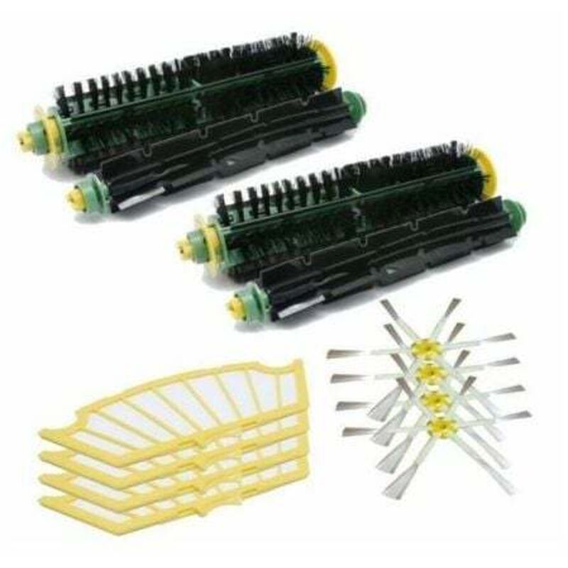 Qersta - shining house Convient pour irobot Robert accessoires de robot de balayage série 5 530/550/560 brosse à rouleau brosse latérale filtre de