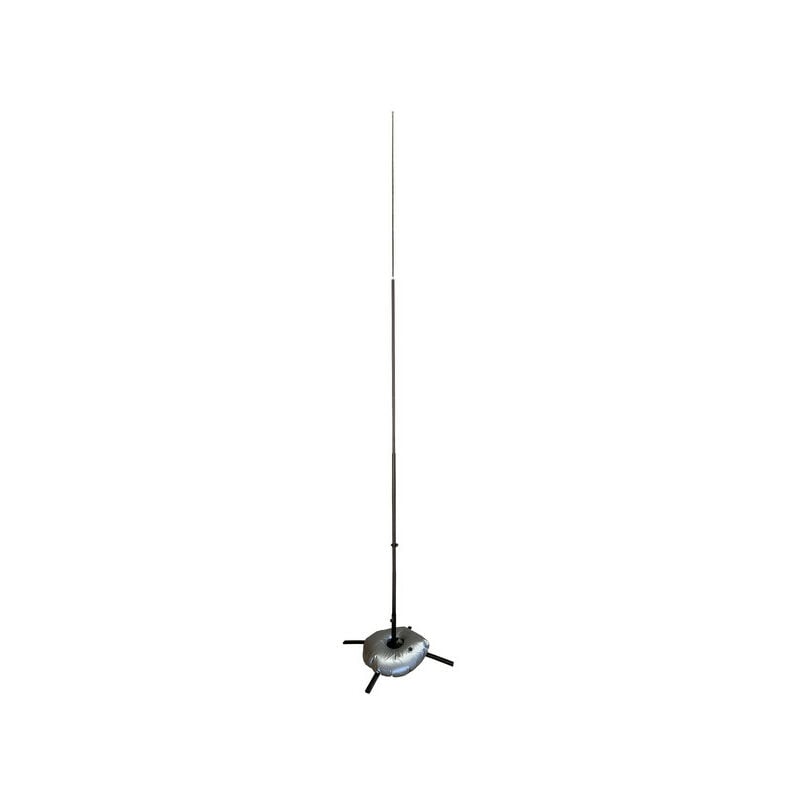 Kit complet mât de 3m50, socle croisillons métal et bouée de lestage pour drapeau INTERFLAG®