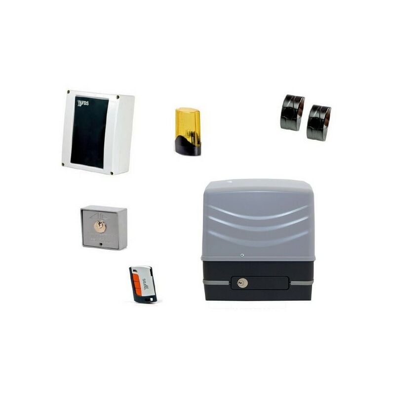 Kit complet pour portail coulissant 230V simply, vantail 600kg VDS