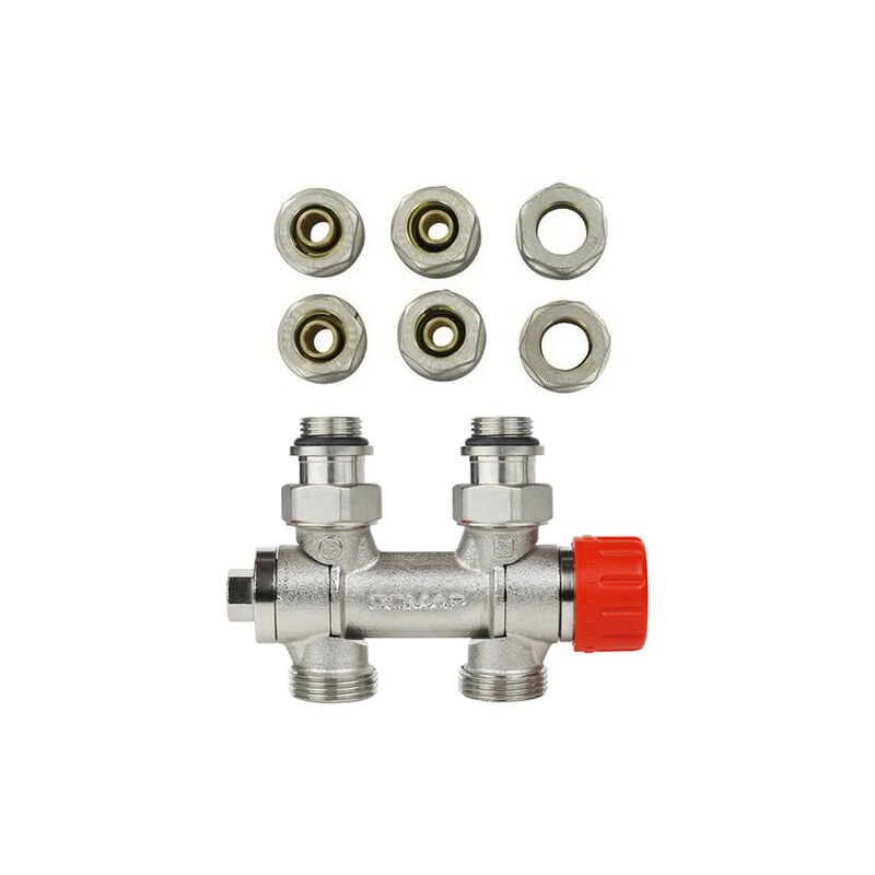 Kit thermostatique de raccordement universel pour robinetterie intégrée pour tête thermostatique M30 - f 1/2 (15x21) - S632780 - Comap