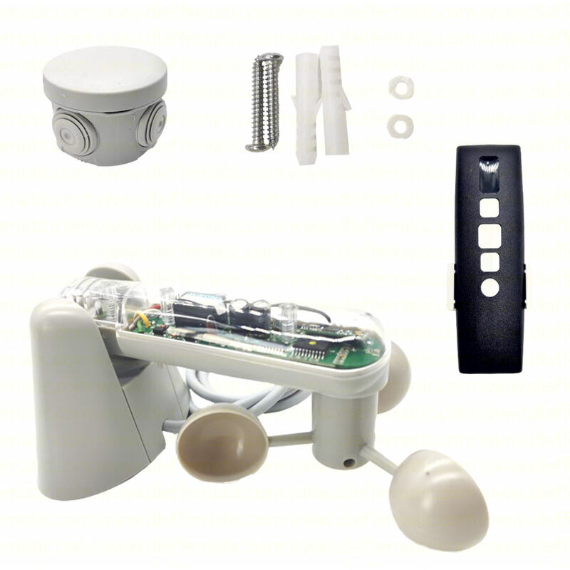 Dieffematic Kit Completo Centrale Sensore Vento Luce Telecomando X ...