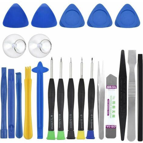 Kit completo de herramientas, kit de reparación de smartphone 22 en 1, juego de destornilladores de precisión profesional, kit de herramientas de apertura de teléfono compatible con reparación electró
