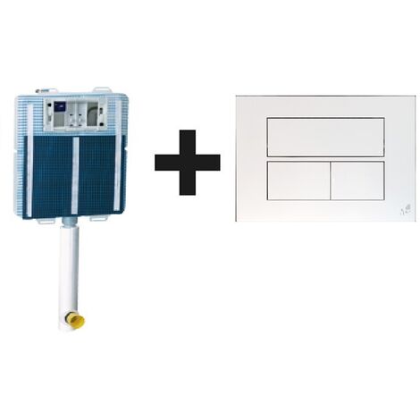 Kit completo di cassetta incasso Idea blu e placca bianca di Its