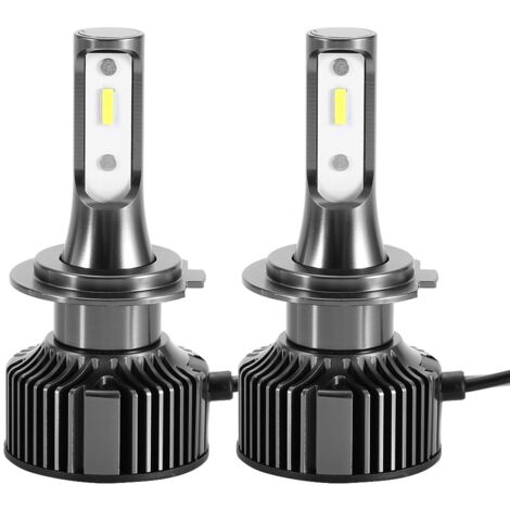 Kit comprenant 2 ampoules LED ultra-lumineuses 28 W 6500 K pour phares de voiture, culot E10-H7. - AquaForge