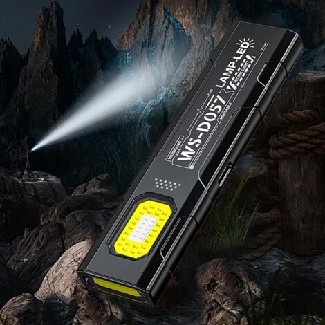Kit comprenant 2 lampes torches rechargeables USB-C – LED 550 lumens, 5 modes d'éclairage, 400 mAh, lampe torche portable pour un usage quotidien. - AquaForge