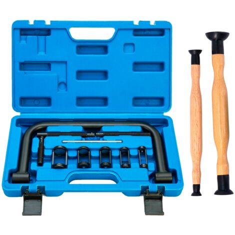 Kit Compresor De Muelles De Válvulas Para Motos Y Coches Universal y Herramienta Esmeriladora De Valvulas 2 unidades
