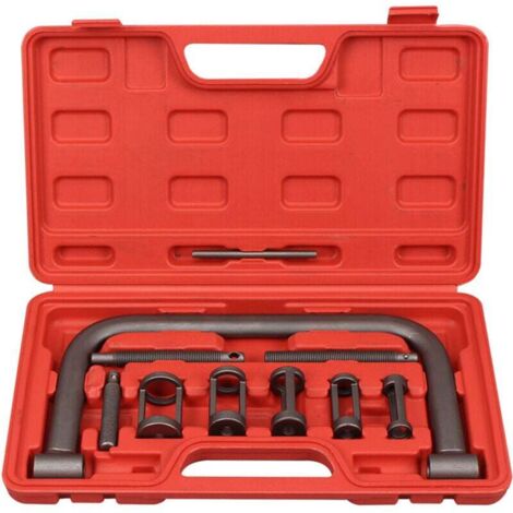 Kit compressore per molle valvola, set di 10 strumenti per lo smontaggio del compressore