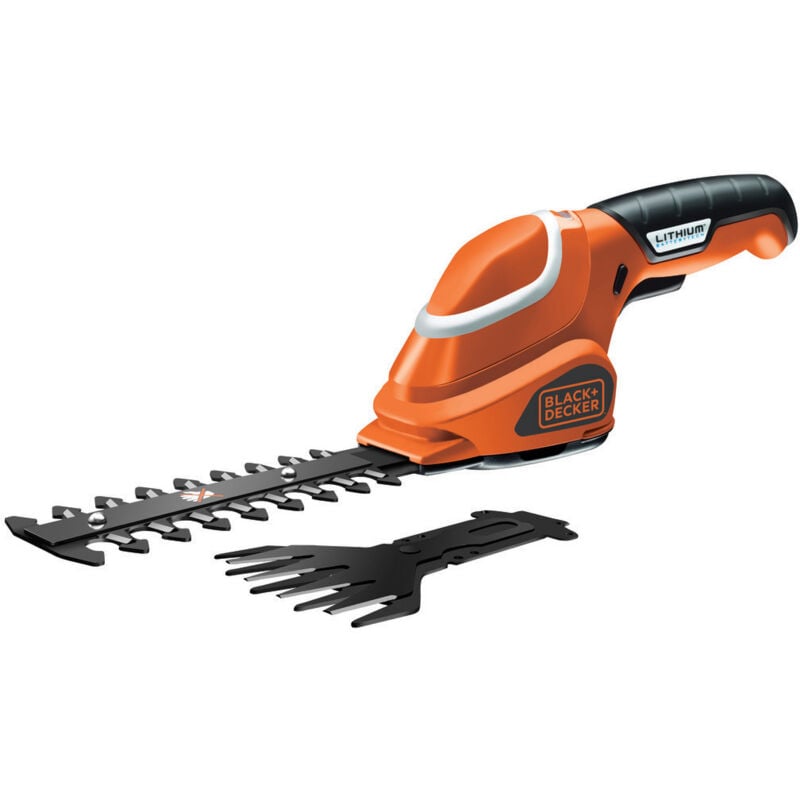 Black&decker - Kit Tijera cortacésped y Arreglasetos con batería 7,2V 1,5ah