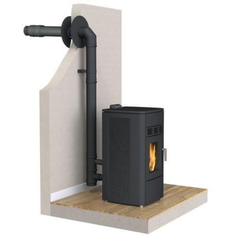 Kit conduit Ventouse ou sortie façade pour Poêle à granulés