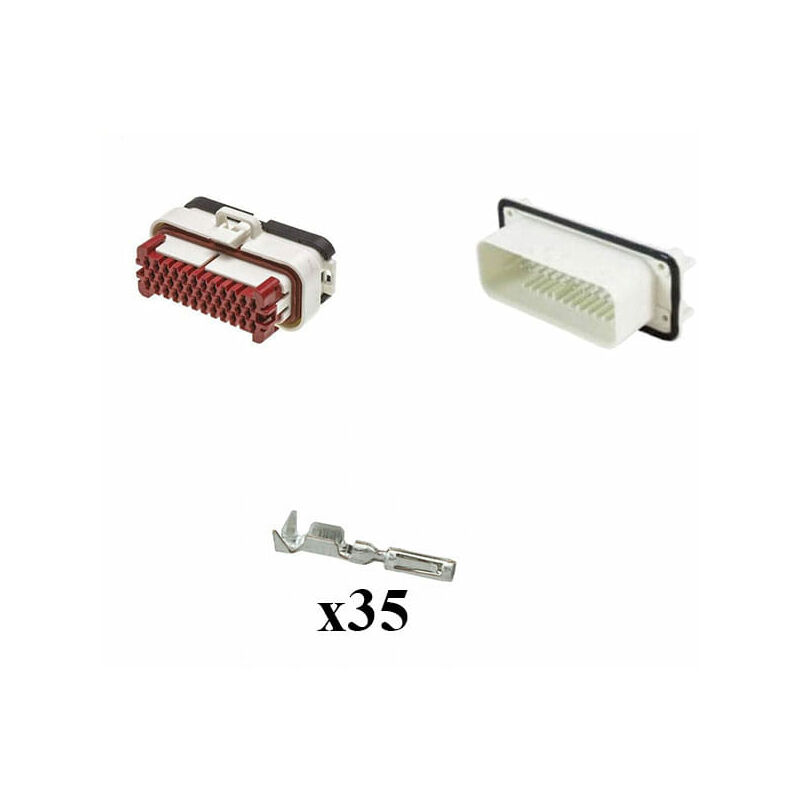 

Kit Conector Ampseal Macho 35 Vías blanco PCB 90°