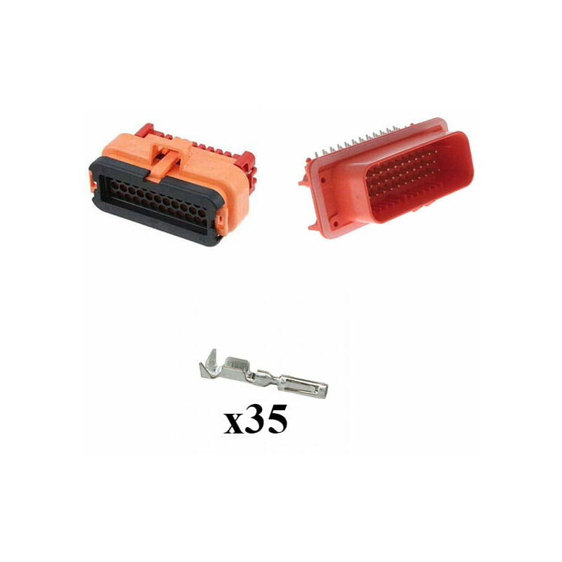 

Kit Conector Ampseal Macho 35 Vías naraja PCB 90°